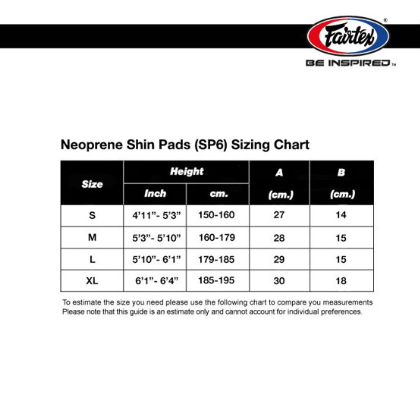 Fairtex SP6 MMA Style Shin Pads