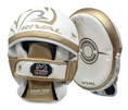 Load image into Gallery viewer, Buy Rival RPM-100 Professional Punch Mitts White/Gold-Silver