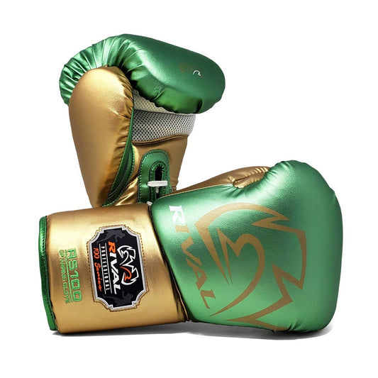 Buy Rival RS100 PROFESSIONAL SPARRING GLOVES Green/Gold