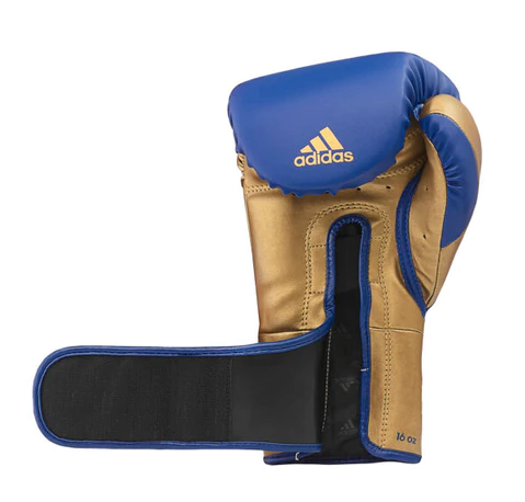 Boxing Gloves ADIDAS Tilt 350 Pro With Strap Boxing Gloves Blue/Gold