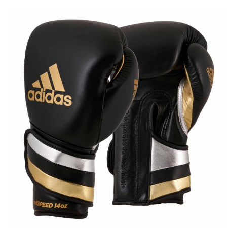 Buy Adidas ADISPEED Boxing Gloves - 18OZ ONLY Black/Gold