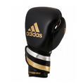 Load image into Gallery viewer, Black Adidas ADISPEED Boxing Gloves - 18OZ ONLY Black/Gold

