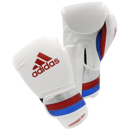 Buy Adidas ADISPEED VELCRO Boxing Gloves White/Red
