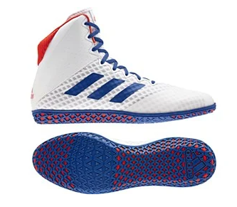 Buy Adidas MAT WIZARD 4 Wrestling Boots White/Blue