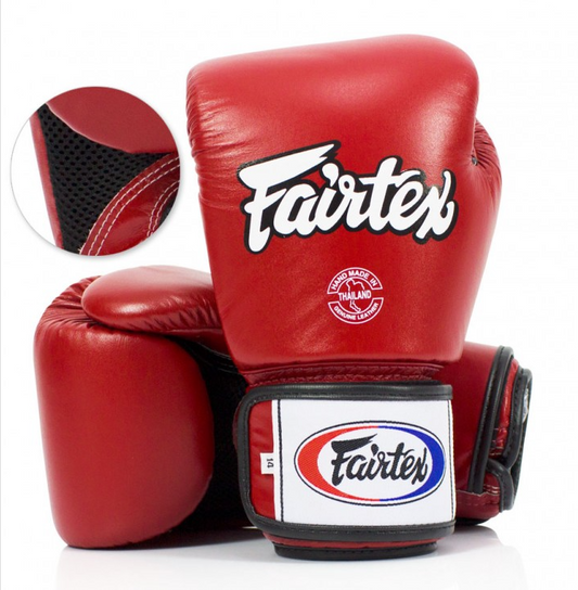 Buy Fairtex BGV1-B Breathable Gloves Red
