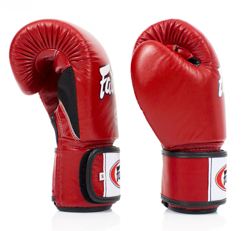 Red Fairtex BGV1-B Breathable Gloves Red