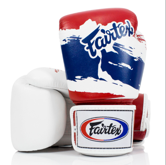 Buy Fairtex BGV1-T Thai Pride Boxing Gloves White