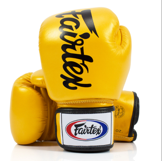Buy Fairtex BGV19 Deluxe Tight-Fit Gloves Yellow