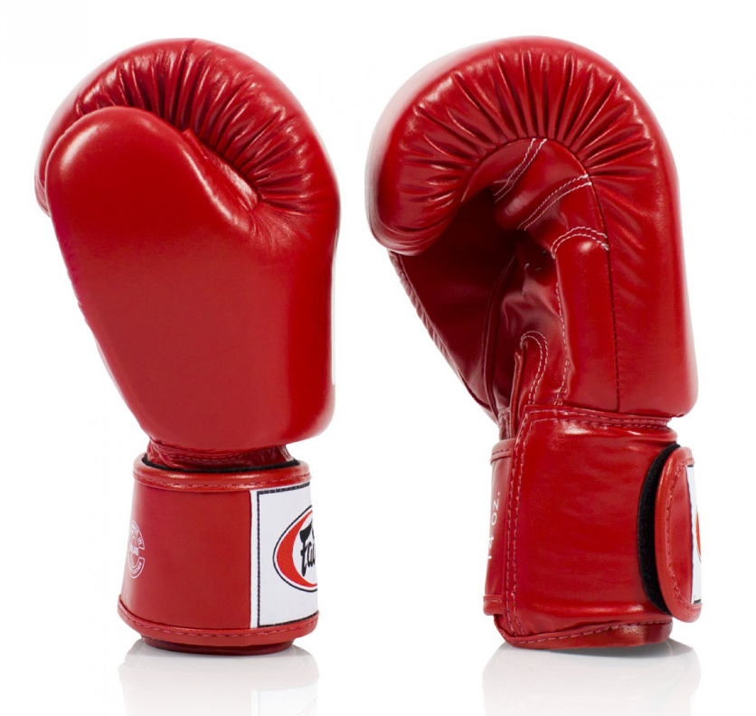 Red Fairtex BGV19 Deluxe Tight-Fit Gloves Red