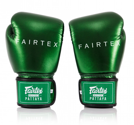 Boxing Gloves near me Fairtex BGV22 Boxing Gloves Metallic Green