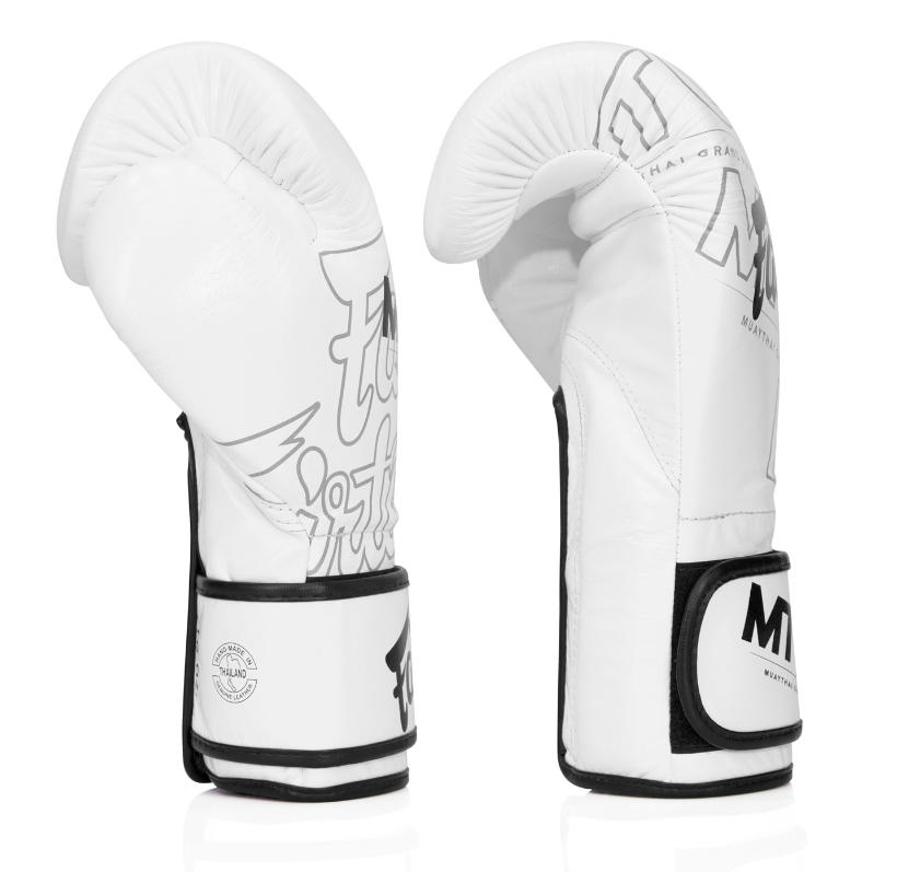 Fairtex BGV X MTGP White Velcro Boxing Gloves White