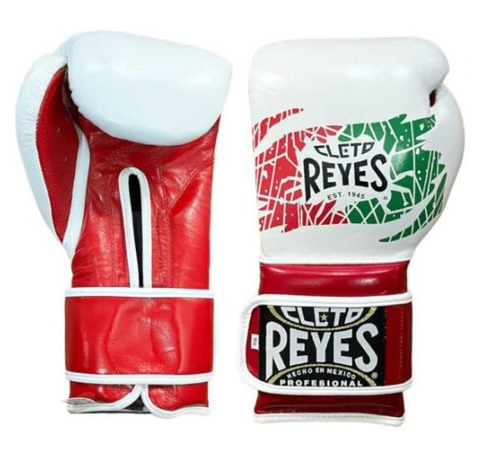 Buy Cleto Reyes Boxing Gloves Mexican W/Velcro White/Red-Green