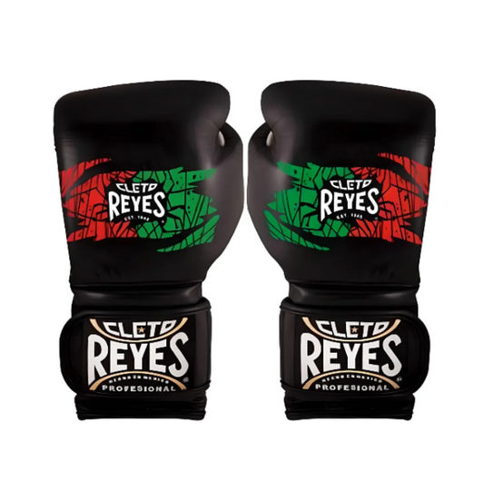 Buy Cleto Reyes Boxing Gloves Mexican W/Velcro Black/White-Red-Green