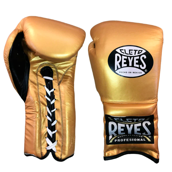 Buy Cleto Reyes TRADITIONAL LACE Sparring Gloves Gold