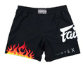 Load image into Gallery viewer, Buy Fairtex AB12 MMA Board Shorts Burn Black/White
