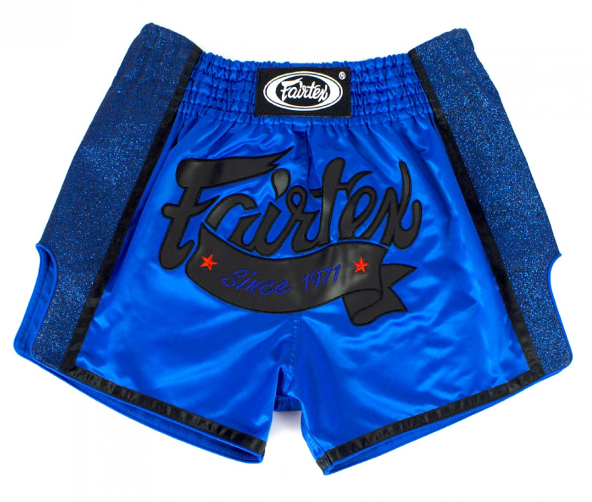 Fairtex Muay Thai Shorts BS1702 Slim Cut Muaythai Royal Blue Fight