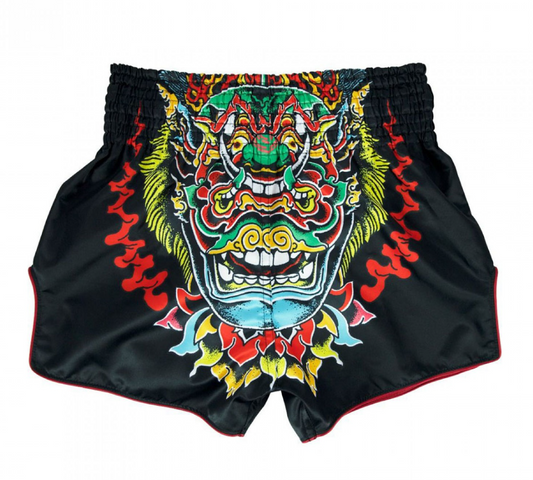 Buy Fairtex BS1912 Kabuki Muaythai Shorts Black/Mixed-Colours