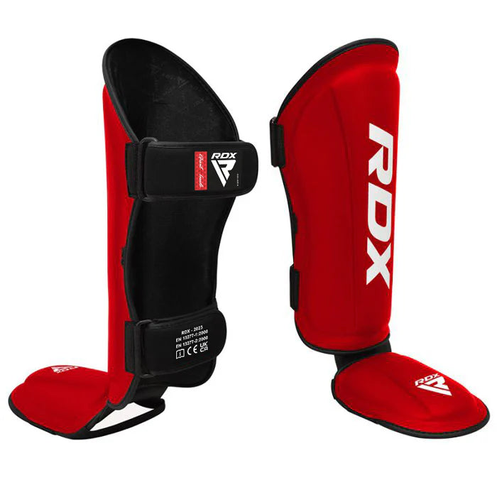 RDX Shin Guards T1 Black Instep Large Protection