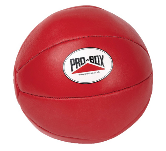 Buy PRO-BOX Leather Medicine Ball Red