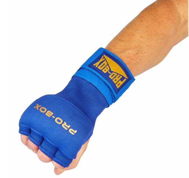 Buy PRO-BOX SUPER INNER GLOVE WITH GEL KNUCKLE Blue/Gold