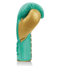 Load image into Gallery viewer, Green Phenom SG-202 Lace Sparring Gloves Green-Gold
