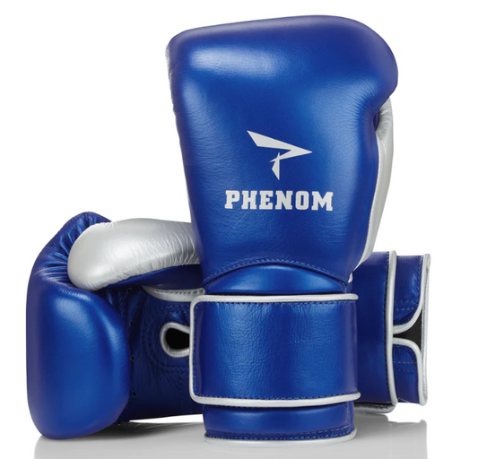 Buy Phenom SG-202S Sparring Gloves Metallic Blue-Silver