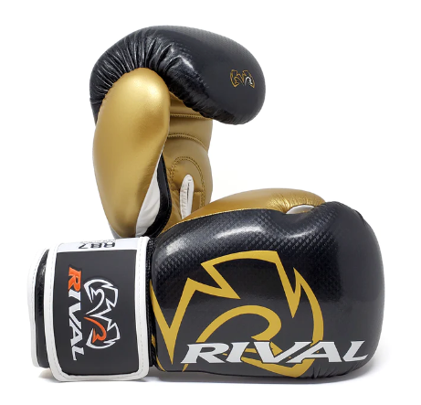 Boxing Gloves near me Rival RB7 FITNESS PLUS BAG GLOVES Black/Gold