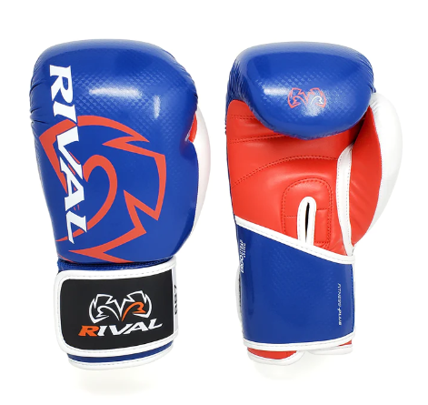 Blue Rival RB7 FITNESS PLUS BAG GLOVES Blue/Red