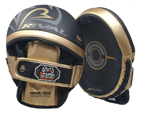 Buy Rival RPM-100 Professional Punch Mitts Black-Gold-Silver