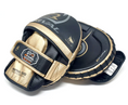 Load image into Gallery viewer, Glove Rival RPM-100 Professional Punch Mitts Black-Gold-Silver
