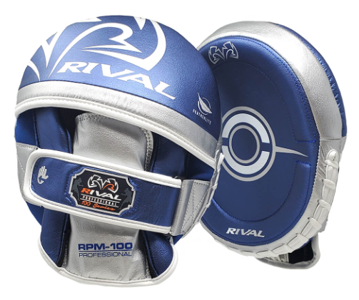 Buy Rival RPM-100 Professional Punch Mitts Blue/White-Silver