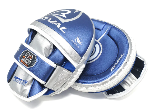 Glove Rival RPM-100 Professional Punch Mitts Blue/White-Silver