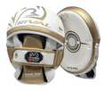 Load image into Gallery viewer, Buy Rival RPM-100 Professional Punch Mitts White/Gold-Silver
