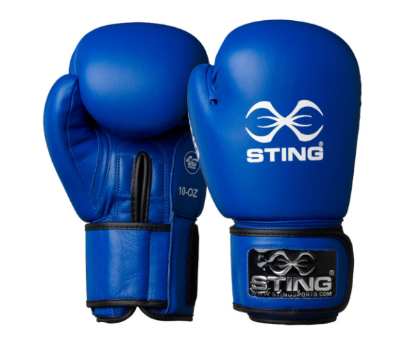 Buy Sting AIBA Boxing Gloves Blue