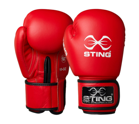 Buy Sting AIBA Boxing Gloves Red