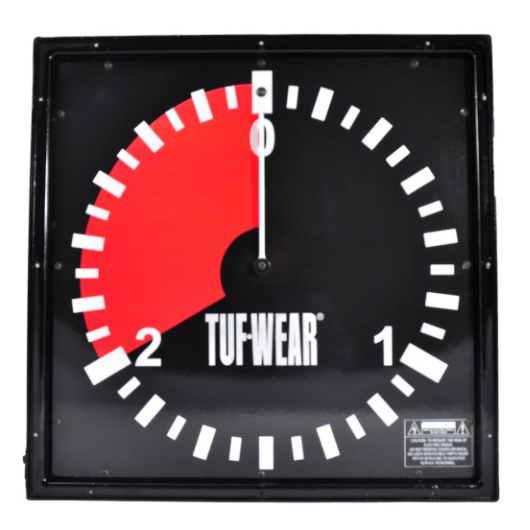 Tuf-wear Boxing Accessory 2 Minute Amateur Gym Wall Clock Training