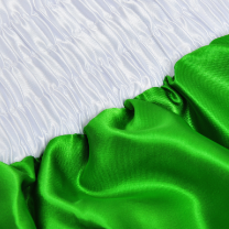 Short Tuf-Wear Satin Boxing Short Green/White