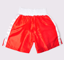 Muaythai Tuf-Wear Satin Boxing Short Red/White