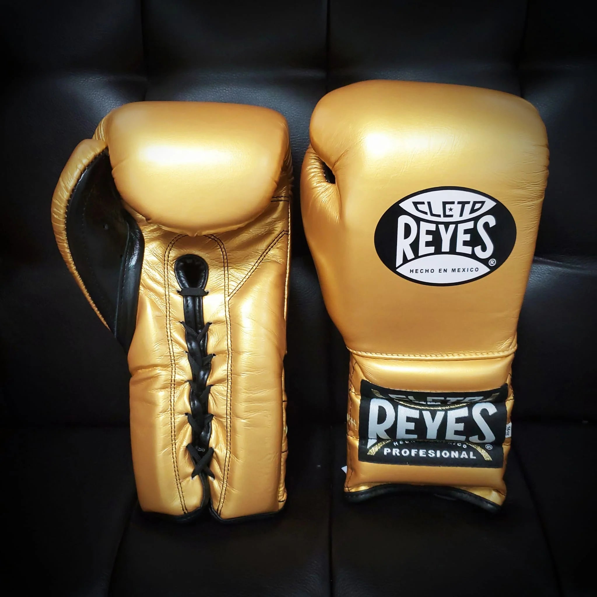 Gold Cleto Reyes Boxing Gloves