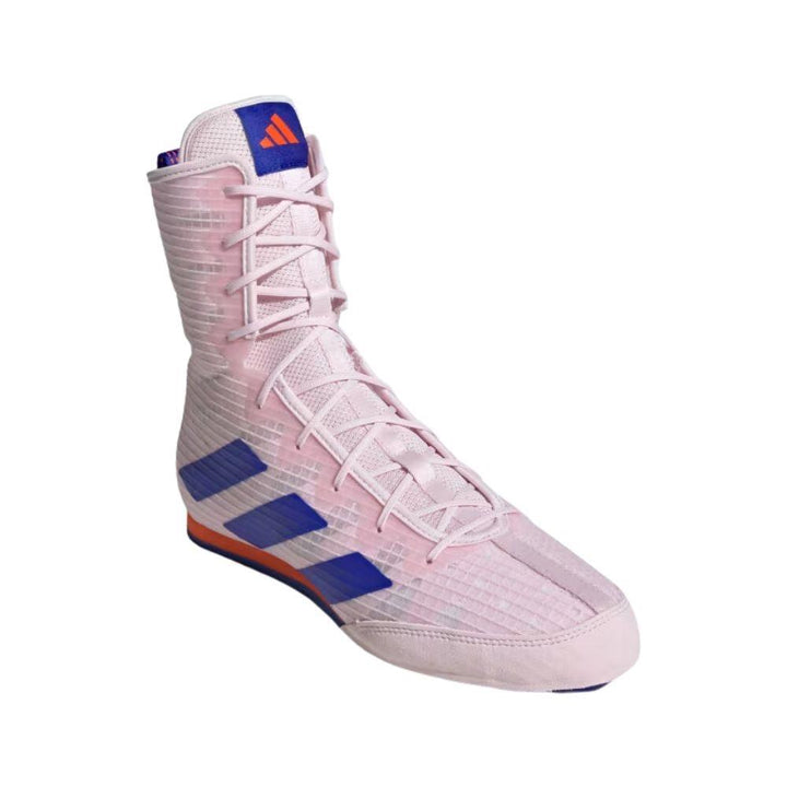Adidas Boxing Boots Hog 4 Orange and Blue Fight Shoes