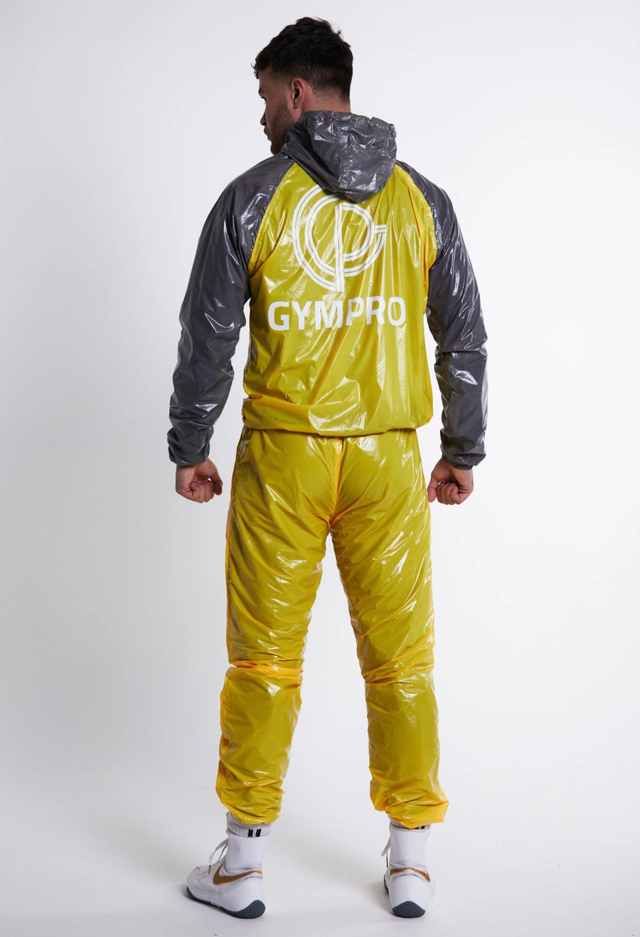 Gympro Apparel Hybrid Performance Sweat Suit Yellow Grey Training