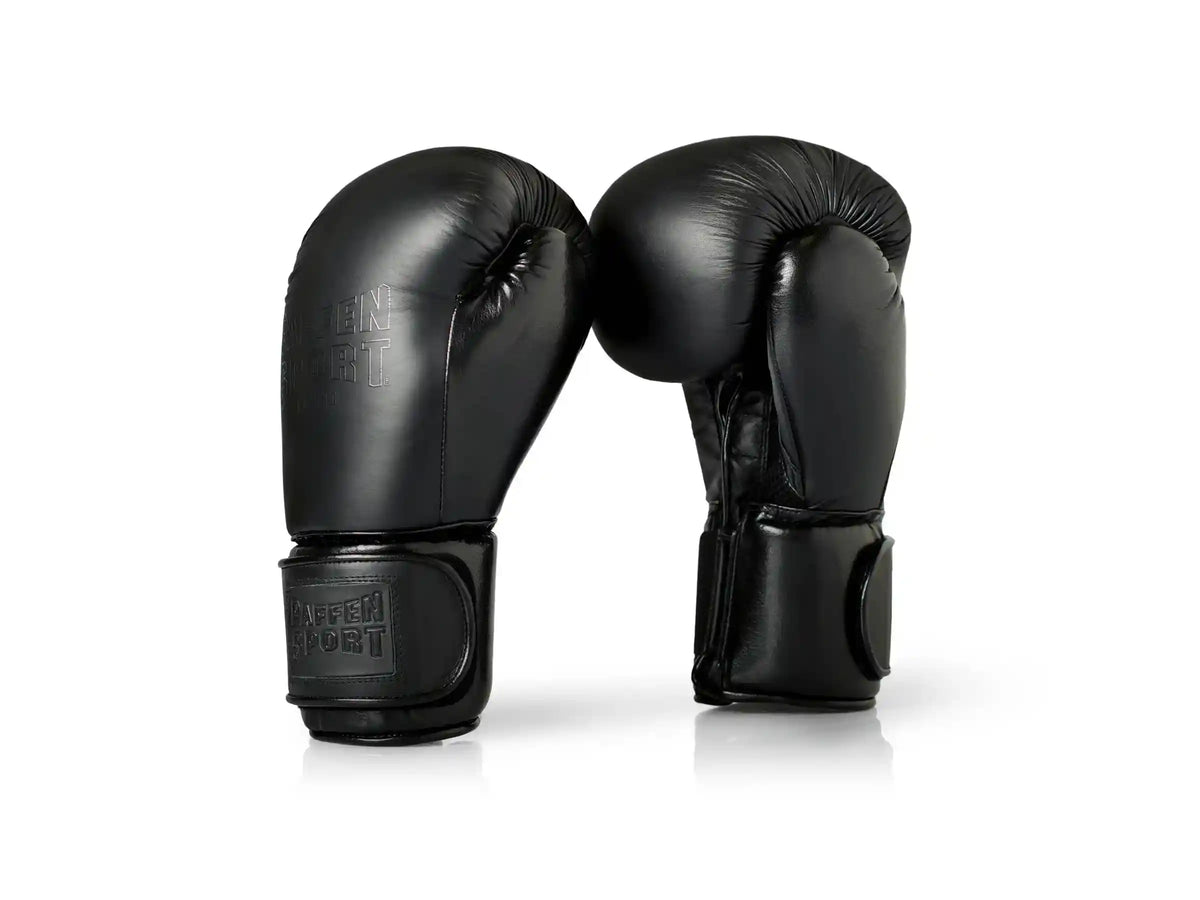 Boxing Gloves Paffen Sport BLACK LOGO Training Sparring Gloves